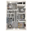 Floor plan: C1 – 3 Bed / 2 Bath