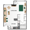 Floor plan: Studio Renovated