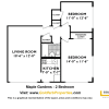 Floor plan: Two Bedroom