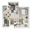 Floor plan: 1X1B