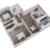 Floor plan: Two Bedroom