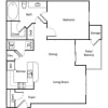 Floor plan: Medina with 1-Car Garage