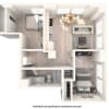 Floor plan: 2x1 A