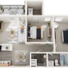 Floor plan: B1 Two Bedroom