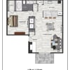 Floor plan: 1 Bed / 1 Bath