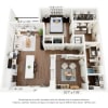 Floor plan: A11 + Den 