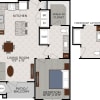 Floor plan: 1x1