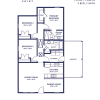 Floor plan: 3 br/2ba