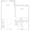 Floor plan: 1 Bed/1 Bath-A1d