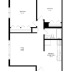 Floor plan: 2 Bed 1 Bath Remodel