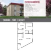 Floor plan: 2 Bed - 851