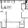 Floor plan: 2 Bedroom