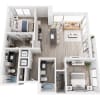 Floor plan: B2 Renovated