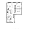 Floor plan: Two Bedroom One Bath