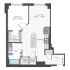 Floor plan: 1 Bed/1 Bath-C