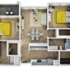 Floor plan: B2A 80%