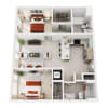 Floor plan: 2x2 M