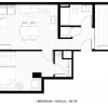 Floor plan: 1 Bed 1 Bath Den G