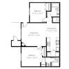 Floor plan: 2 Bedroom 2 Bathroom