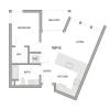 Floor plan: 1br-e
