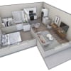 Floor plan: 1 BR Horizon Overlook