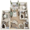 Floor plan: The Southend W/Patio