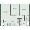 Floor plan: 2x1