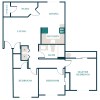 Floor plan: 3x1