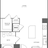 Floor plan: Studio (632 SF)