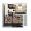Floor plan: One Bedroom One Bathroom
