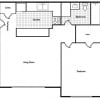 Floor plan: One Bedroom