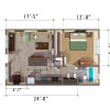 Floor plan: fireplace