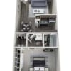 Floor plan: 1x1 A