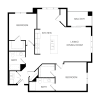 Floor plan: 2x2 A