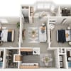 Floor plan: B2 Two Bedroom with Morning Room