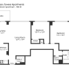 Floor plan: 2BR 1BA (985sf)