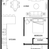 Floor plan: U3 Open One Bed