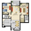 Floor plan: Model D