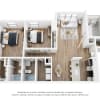Floor plan: Classic 2BR/2BA