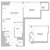 Floor plan: 1 Bed/1 Bath-A2