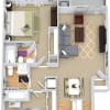 Floor plan: Hawthorne with Fenced-In Yard