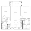 Floor plan: 2 Bed/2 Bath-B2