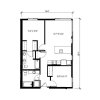 Floor plan: 2 Bedroom - C8