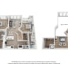 Floor plan: Two Bedroom w-Loft R