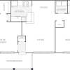 Floor plan: 2 Bedroom 2 Bath