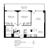 Floor plan: Julian32 2 Bed X 1 Bath