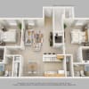 Floor plan: Two Bedroom Two Bath