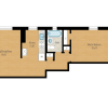 Floor plan: 1 Bedroom