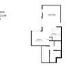 Floor plan: U3 Urban One Bedroom Renovated