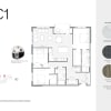 Floor plan: C1 - Three Bedroom - Wine Cooler